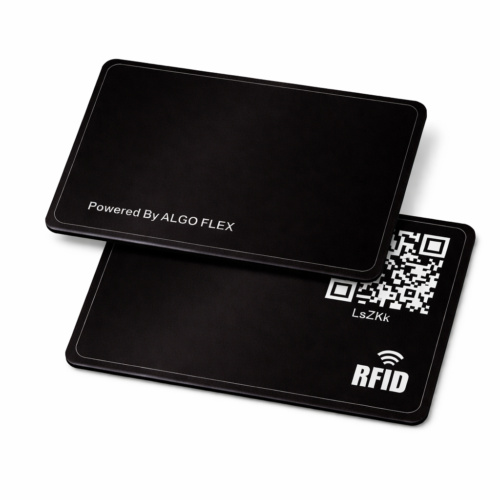 Black business card algo flex