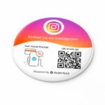 Instagram Circle Table Sticker