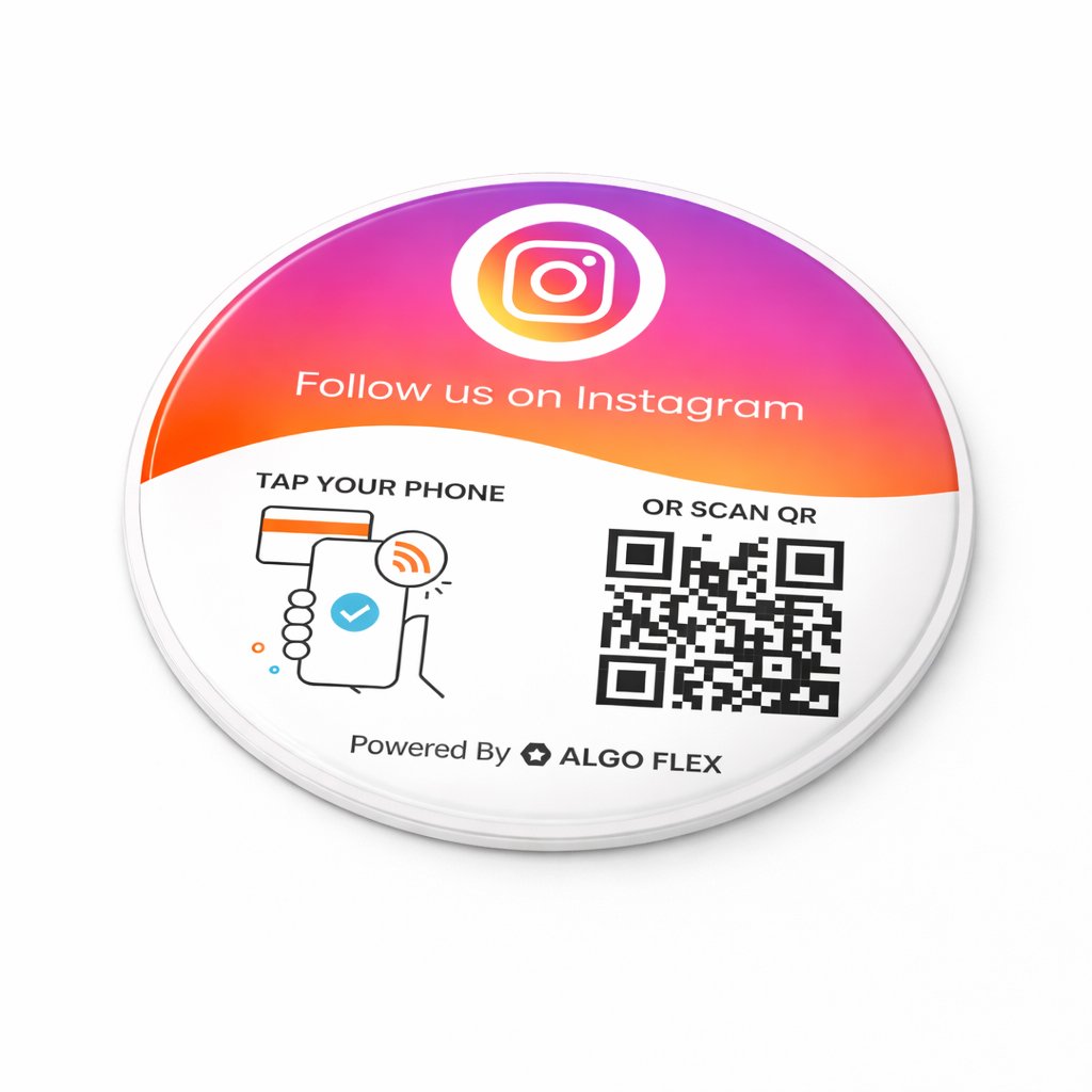 Instagram Circle Table Sticker