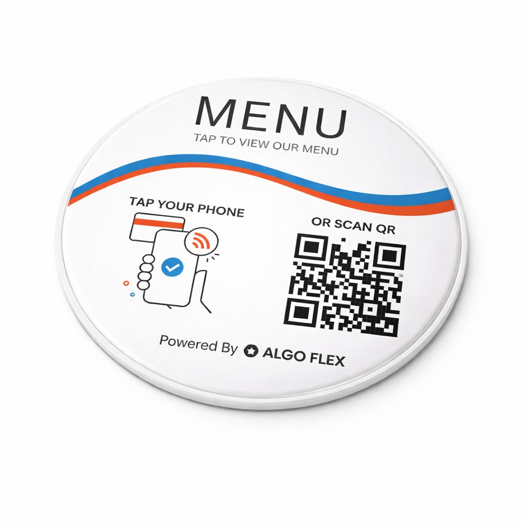 Menu Circle Table Sticker