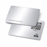 Metallic Silver Business Card