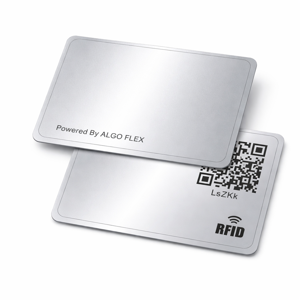 Metallic Silver Business Card