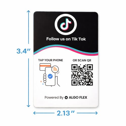 Tik Tok Tap Card business card size algo flex