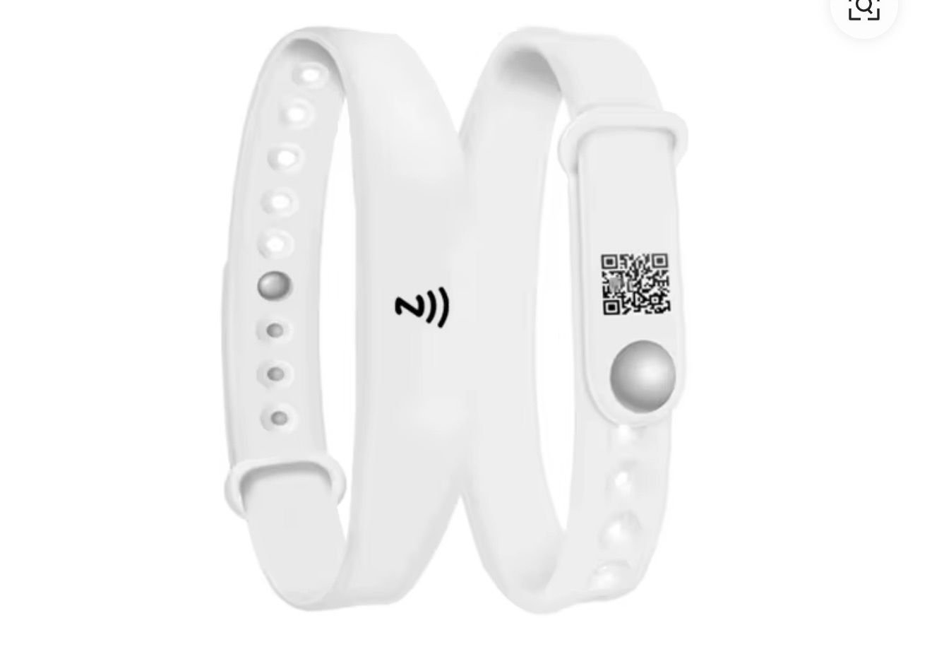 White Wrist Band Business Card