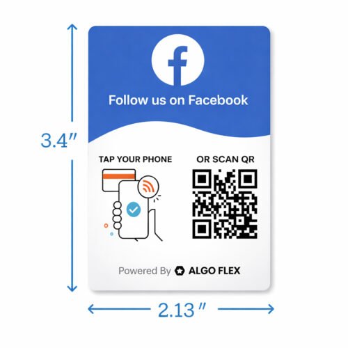facebook Tap Card business card size algo flex