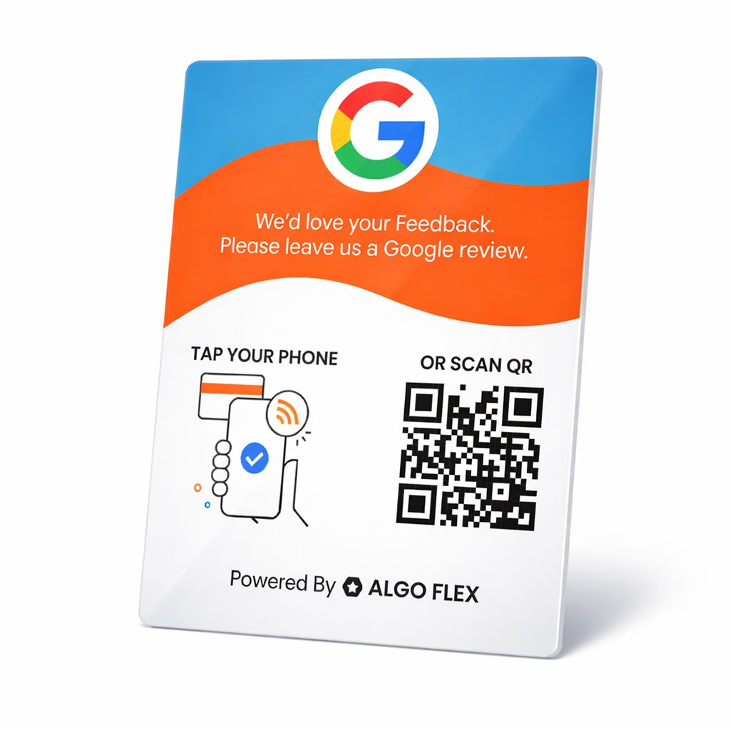 Google Review Stand Plate large size