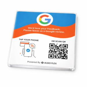 Google Review Square Plate