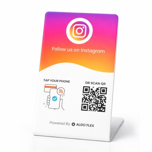 instagram stand plate business card size algo flex
