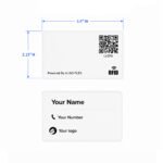 Custom White Business Card