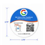 Google Review Circle Table Sticker