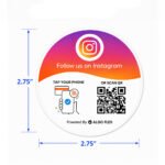 Instagram Circle Table Sticker