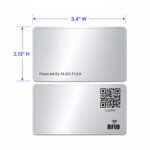 Metallic Silver Business Card