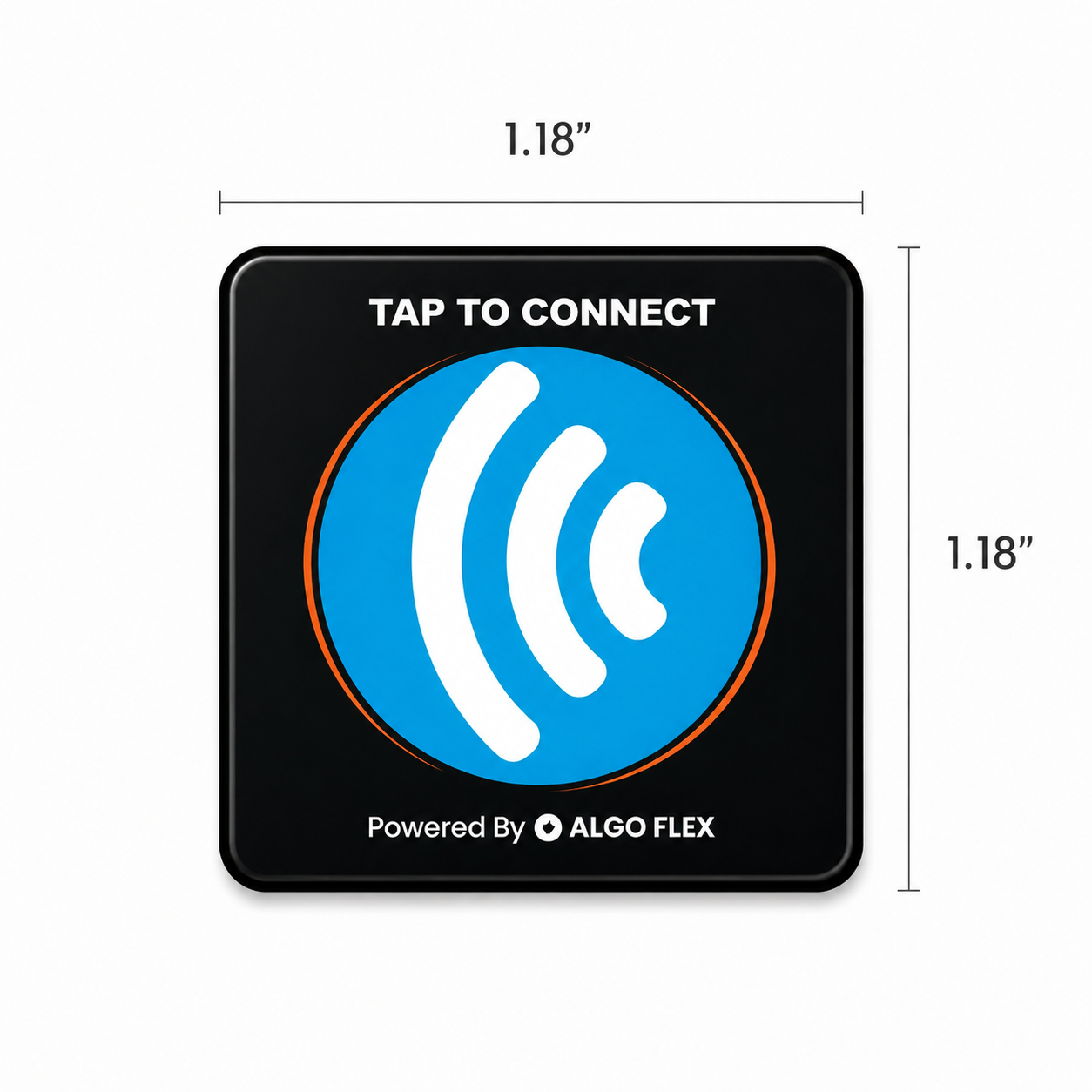 Business card Square Phone Tag